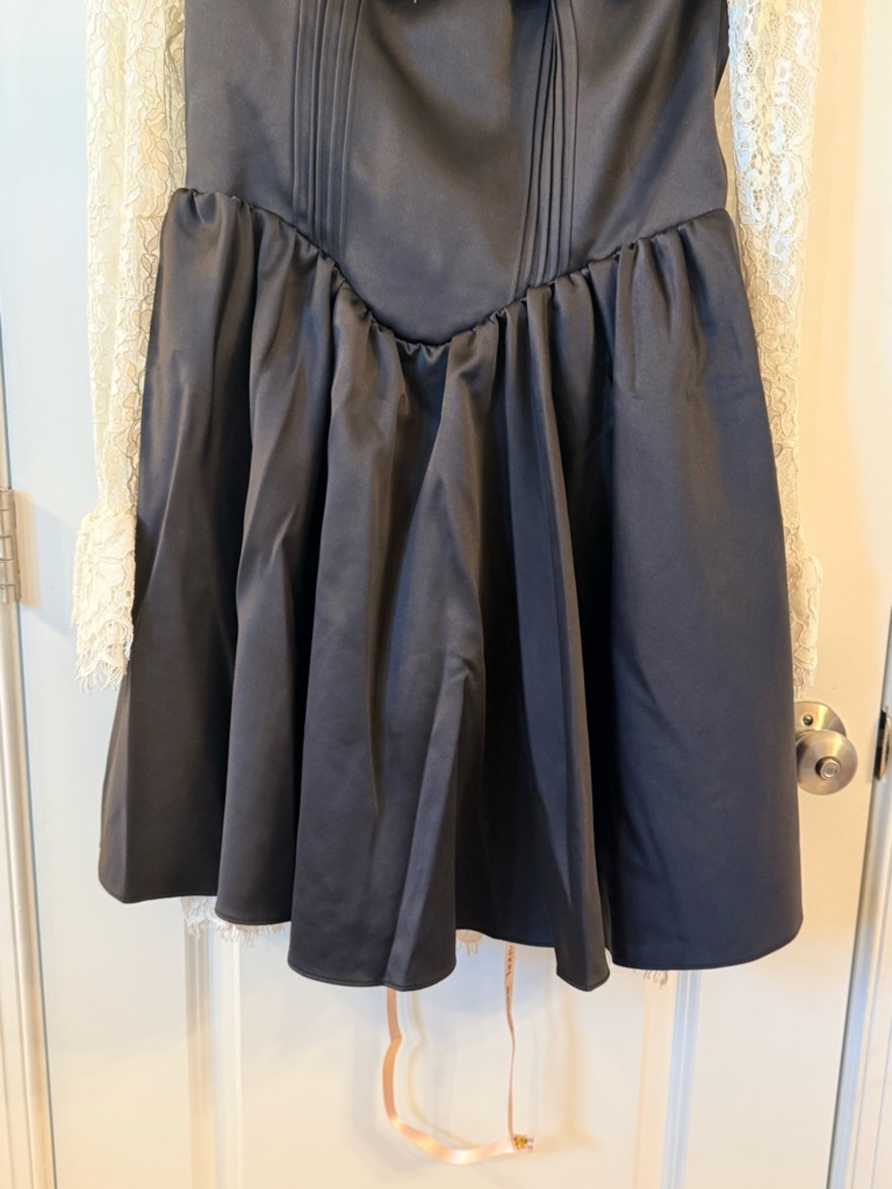 House of CB Cleora Coquette/Romantic Goth Ivory/Black dress- ( XL & extra length - Picture 4 of 8